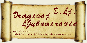 Dragivoj LJubomirović vizit kartica